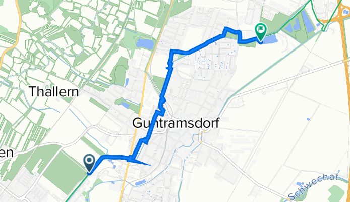 Wiener Straße 201, Gumpoldskirchen nach Rohrfeldgasse 2710, Guntramsdorf