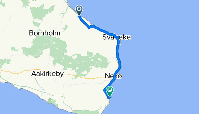 Randkløvevej 15, Østermarie nach Snogebæk Havn 5, Nexø