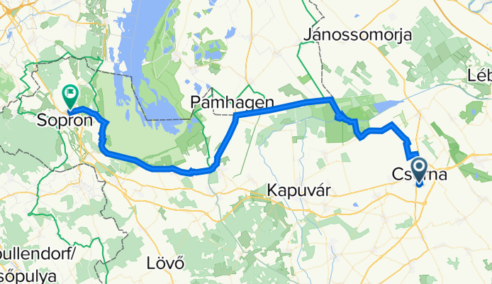 Csorna - Hanság - Sopron
