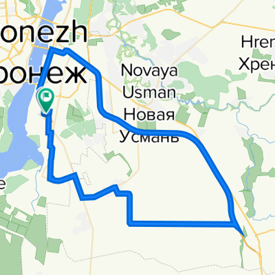 Ulitsa Novosibirskaya 19, Voronez to Rostovskaya Ulitsa 52/3, Voronez
