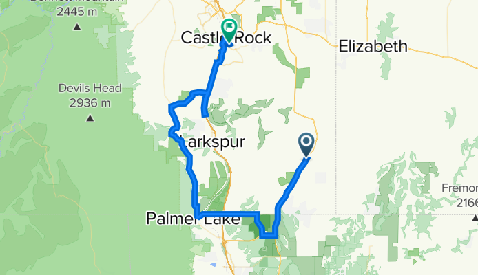 9149–9199 E Greenland Rd, Franktown to 500 Fairgrounds Rd, Castle Rock