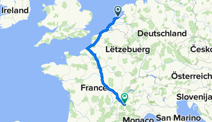 Amsterdam --&gt; Grenoble