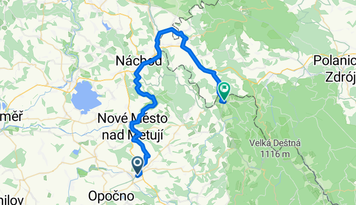 Dobruška-Nové Město n.M.-Peklo-Náchod-Kudowa Zdr.-Olešníce v O.h.
