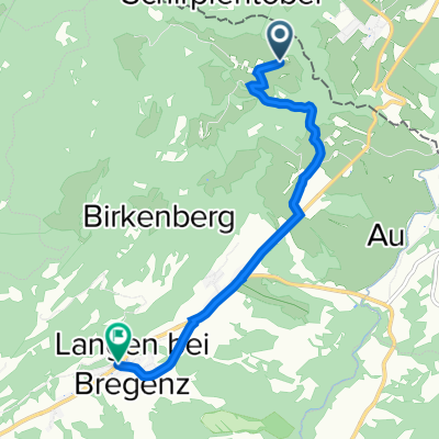 Route nach Dorf 292a, Langen bei Bregenz