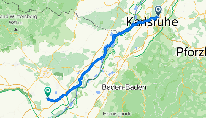 Breslauer Straße 38A, Karlsruhe nach 98 Rue Baldung Grien, Weyersheim