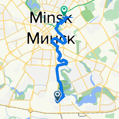 От улица Иосифа Гошкевича 2, Минск до проспект Независимости 46, Минск