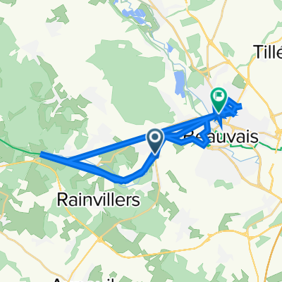 De Rue Jean Jaurès 32, Goincourt à Rue de Calais 107, Beauvais