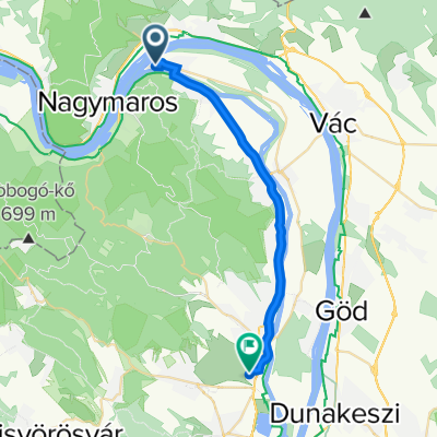 Kisoroszi to Irányi Dániel utca 16., Szentendre