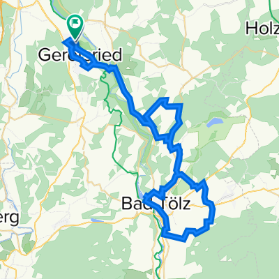 Geretsried - Moralt Alm Tölz - Greiling - Geretsried