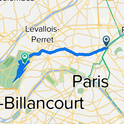 239 Rue la Fayette, Paris à Route de Suresnes, Paris