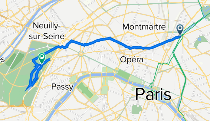 239 Rue la Fayette, Paris à Route de Suresnes, Paris