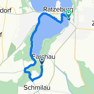 Jutebek 7, Schmilau to Schweriner Straße 6, Ratzeburg