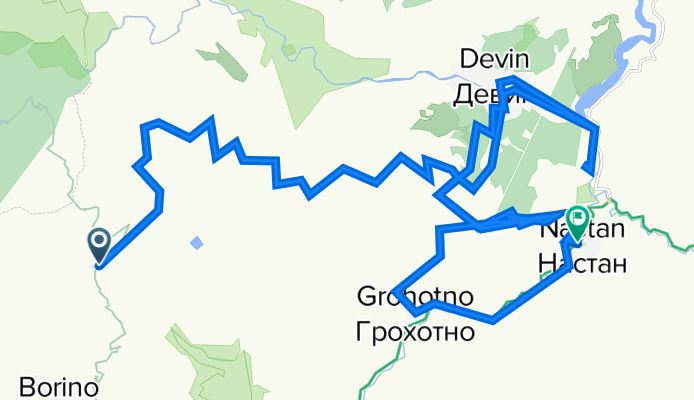 Пat bez ime, Borino to улица Лиляна Димитрова 13, Devin