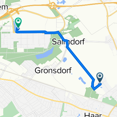 Sennesweg 1, Haar nach Am Messesee 2, München