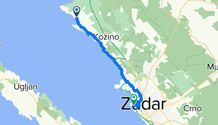 Petrčane nach Široka ulica 18, Zadar