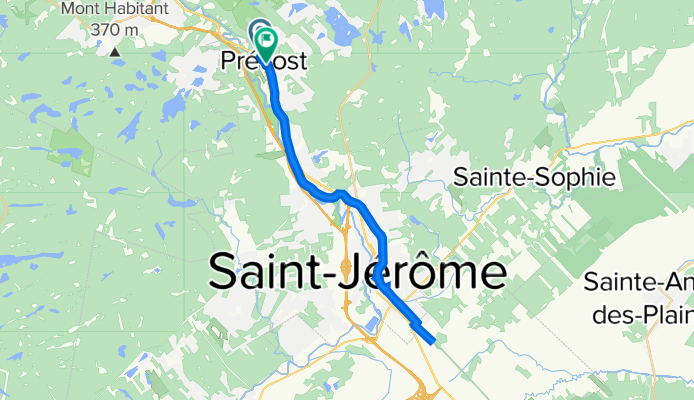 St-Jérôme à St-Faustin, Prévost to 2989 Route 117, Prévost