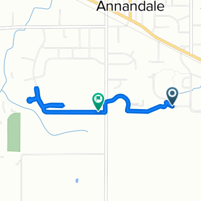 300 Ash St E, Annandale to 420 Excelsior Ave S, Annandale