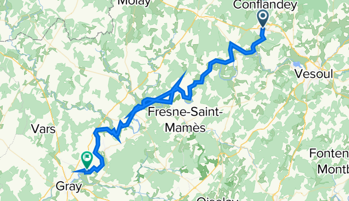 3 Rue du Magny, Port-sur-Saône to Rue des Îles, Rigny