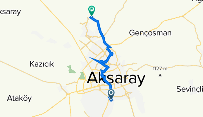 S. Yücel Samsa Sokak 24 to İsimsiz Yol
