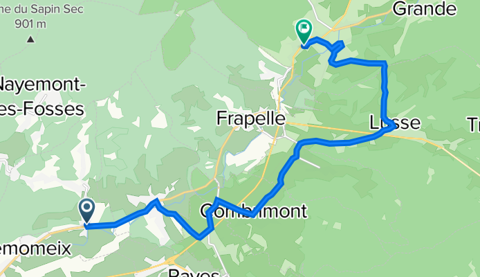 31 Rue de la Femme Blanche, Pair-et-Grandrupt à 1 Rue des Filatures, Provenchères-sur-Favendnend