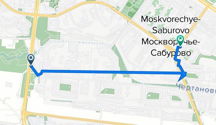 От Пролетарский проспект 19, корп. 1, Москва до улица Кошкина д.9, Москва