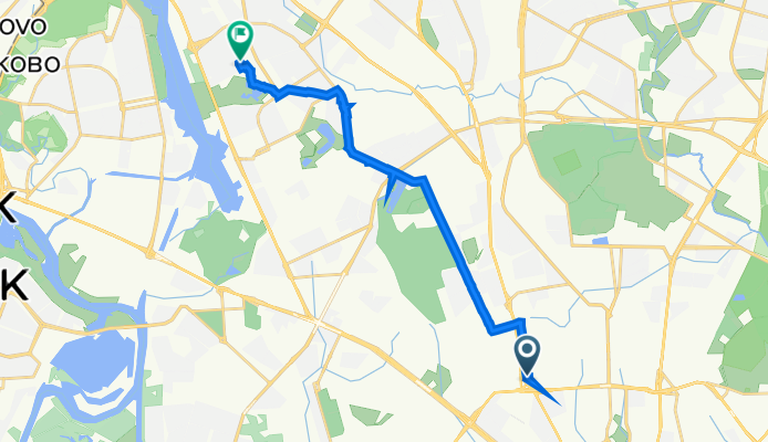 Бутырская улица, 4 с2, Москва до Фестивальная улица, 41 к2, Москва