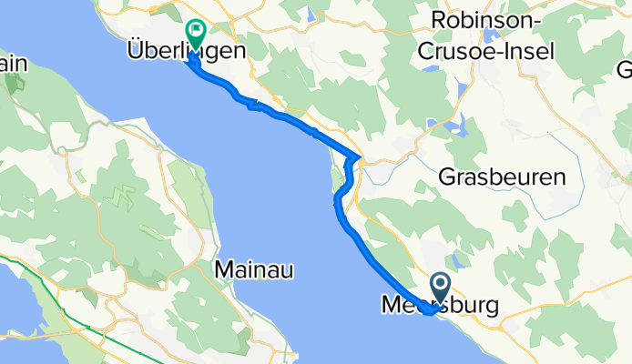 Am Stadtgraben 5, Meersburg nach Carl-Benz-Weg 25, Überlingen