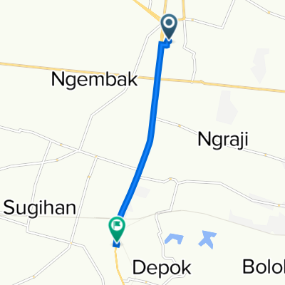 Sambak, Kecamatan Purwodadi to Jalan Solo - Purwodadi, Kecamatan Toroh