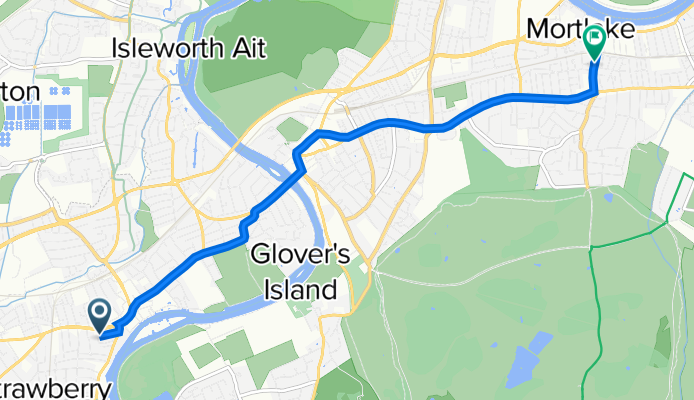 Poulett Gardens 34 to Sheen Lane 53B
