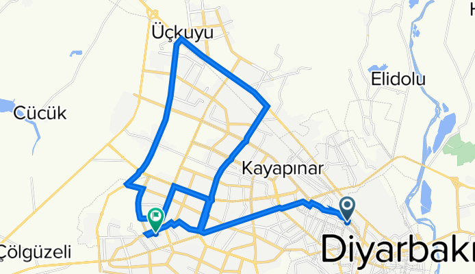 Turgut Özal Bulvarı 6 to Sipan Caddesi No:88/C