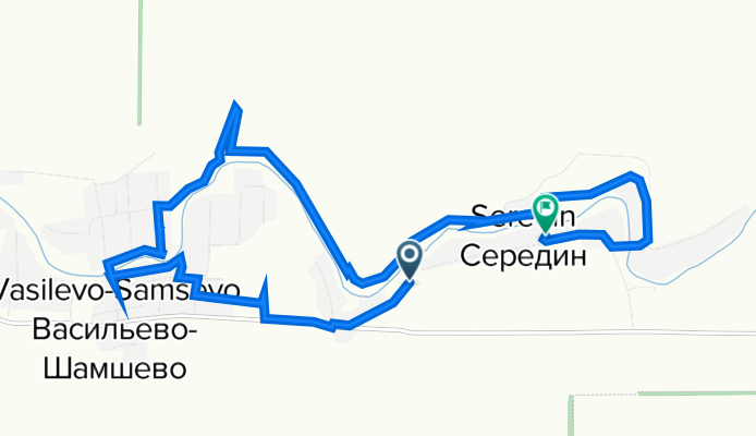 От Солнечная улица до Солнечная улица, Середин