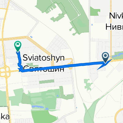 проспект Перемоги 1, Київ to вулиця Семашка 15, Київ