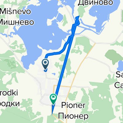 От улица Володарского 20А, Удомля до улица Энтузиастов 12, Удомля