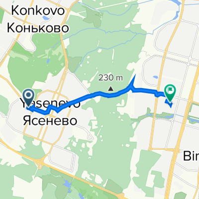 Новоясеневский проспект, 16 к1 с2, Moscow to Кировоградская улица, 28 к3, Moscow
