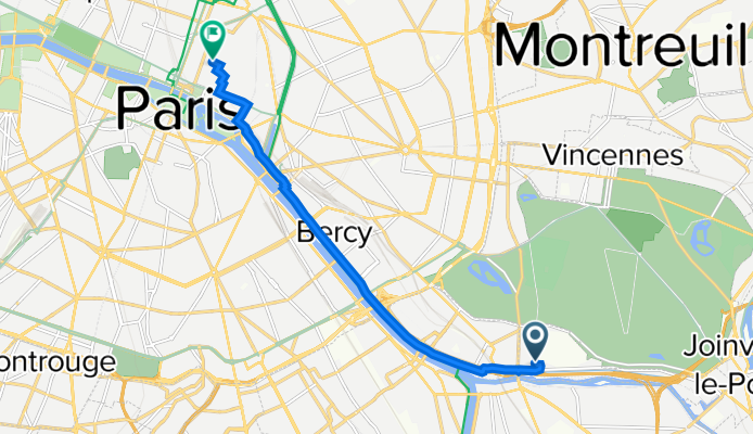 De 6 Allée des Érables, Saint-Maurice à 8–14 Rue Rambuteau, Paris