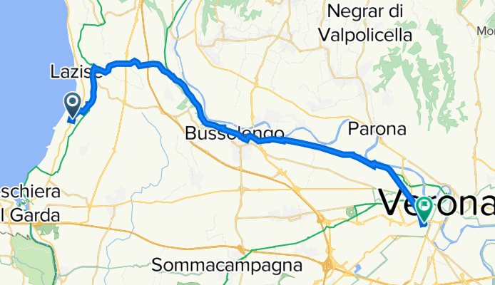 Via Fossalta 67 nach Piazzale XXV Aprile 25, Verona