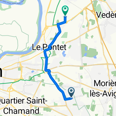 Montfavet to Le Pontet