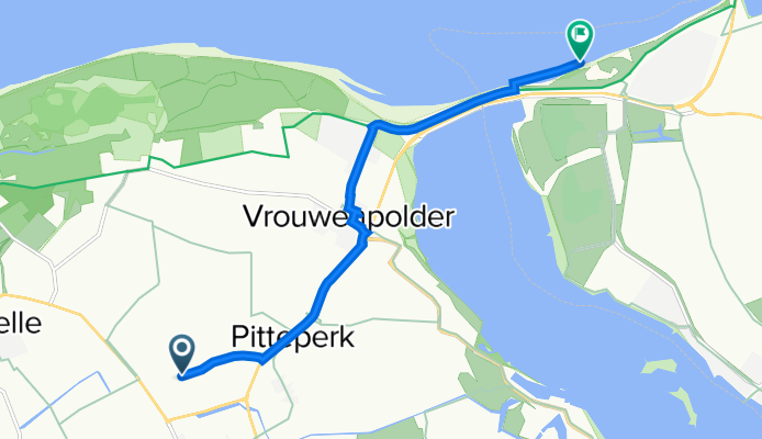 Kleine Putweg 5, Serooskerke nach Weg zonder naam, Kamperland