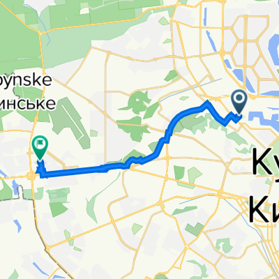 Гаванський провулок 4, Київ to вулиця Семашка 15, Київ