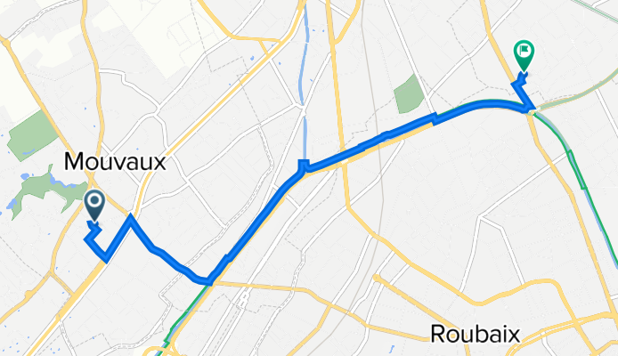 De 39 Rue Kléber, Mouvaux à 8 Allée Robespierre, Wattrelos