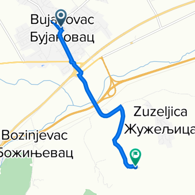Trg Karađorđa Petrovića 1, Bujanovac to Нeimenovani put, Žuželjica