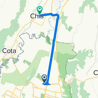 De Calle 182 50c-45, Bogotá a Carrera 7 15-51, Chía