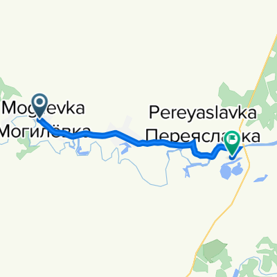 От переулок Мира д.5, Могилёвка до улица Серышева 4, Переяславка