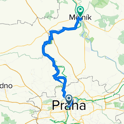 Prag-Melnik ohne Steigung