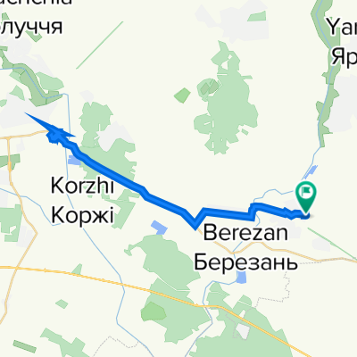 Березань to Березань