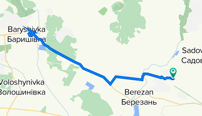 Березань to Березань