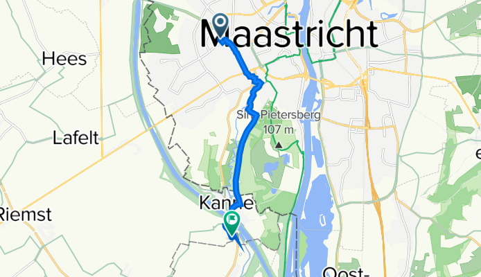 Brusselsepoort 9, Maastricht naar Rue Avergat 15, Bitsingen