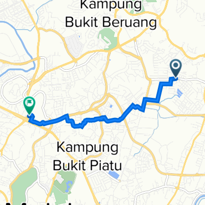 Jalan Merak Mas 15 3, Melaka to Jalan Mufti Haji Khalil, Melaka