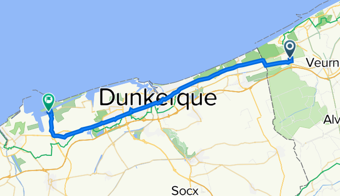 Stationsplein 7, De Panne to Loon-Plage
