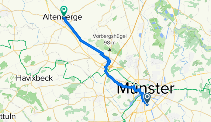 Timmerscheidtstraße 24, Münster nach Königstraße 27, Altenberge